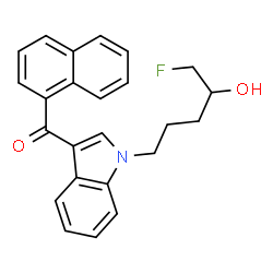 ChemSpider 2D Image | AM2201 N-(4-hydroxypentyl) metabolite | C24H22FNO2