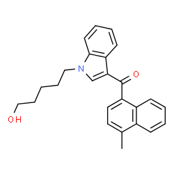 ChemSpider 2D Image | JWH-122 N-(5-HYDROXYPENTYL)METABOLITE | C25H25NO2