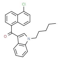 ChemSpider 2D Image | JWH 398 5-chloronaphthyl isomer | C24H22ClNO
