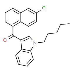 ChemSpider 2D Image | JWH 398 6-chloronaphthyl isomer | C24H22ClNO
