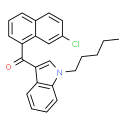 ChemSpider 2D Image | JWH 398 7-chloronaphthyl isomer | C24H22ClNO