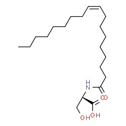 ChemSpider 2D Image | N-Oleoyl-L-Serine | C21H39NO4