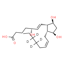 ChemSpider 2D Image | iPF2α-VI-d4 | C20H30D4O5