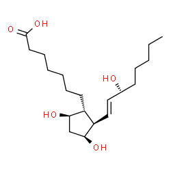 ChemSpider 2D Image | 11β-Prostaglandin F1β | C20H36O5