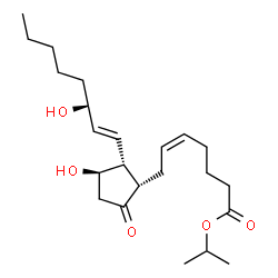 ChemSpider 2D Image | 8-iso Prostaglandin E2 isopropyl ester | C23H38O5