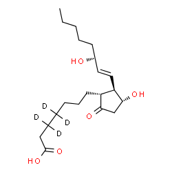ChemSpider 2D Image | Prostaglandin E1-d4 | C20H30D4O5