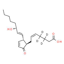 ChemSpider 2D Image | Prostaglandin A2-d4 | C20H26D4O4
