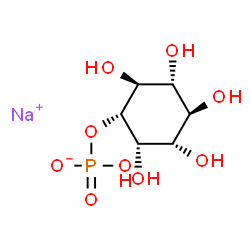 ChemSpider 2D Image | Sodium (1R,2S,3R,4R,5S,6S)-2,3,4,5,6-pentahydroxycyclohexyl hydrogen phosphate | C6H12NaO9P