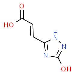 ChemSpider 2D Image | (2E)-3-(5-Oxo-2,5-dihydro-1H-1,2,4-triazol-3-yl)acrylic acid | C5H5N3O3