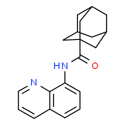 ChemSpider 2D Image | N-(8-Quinolinyl)-1-adamantanecarboxamide | C20H22N2O