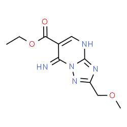 ChemSpider 2D Image | Ethyl 7-imino-2-(methoxymethyl)-1,7-dihydro[1,2,4]triazolo[1,5-a]pyrimidine-6-carboxylate | C10H13N5O3