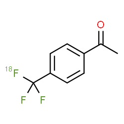 ChemSpider 2D Image | 1-[4-[18F](Trifluoromethyl)phenyl]ethanone | C9H7F218FO