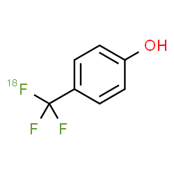 ChemSpider 2D Image | 4-[18F](Trifluoromethyl)phenol | C7H5F218FO