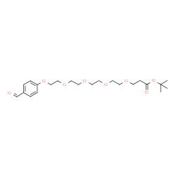 ChemSpider 2D Image | 2-Methyl-2-propanyl 1-(4-formylphenoxy)-3,6,9,12-tetraoxapentadecan-15-oate | C22H34O8