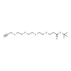 ChemSpider 2D Image | 2-Methyl-2-propanyl 4,7,10,13-tetraoxahexadec-15-yn-1-oate | C16H28O6