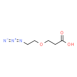 ChemSpider 2D Image | 3-(2-Azidoethoxy)propanoic acid | C5H9N3O3