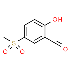 ChemSpider 2D Image | 2-hydroxy-5-methylsulfonylbenzaldehyde | C8H8O4S