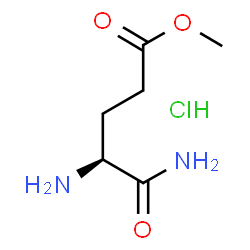 ChemSpider 2D Image | Methyl L-alpha-glutaminate hydrochloride (1:1) | C6H13ClN2O3