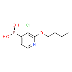 ChemSpider 2D Image | (2-Butoxy-3-chloro-4-pyridinyl)boronic acid | C9H13BClNO3