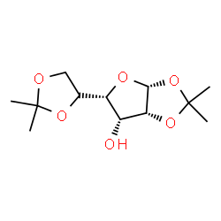 ChemSpider 2D Image | (3aR,5R,6R,6aR)-5-[(4S)-2,2-Dimethyl-1,3-dioxolan-4-yl]-2,2-dimethyltetrahydrofuro[2,3-d][1,3]dioxol-6-ol | C12H20O6