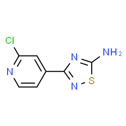 ChemSpider 2D Image | 3-(2-Chloro-4-pyridinyl)-1,2,4-thiadiazol-5-amine | C7H5ClN4S