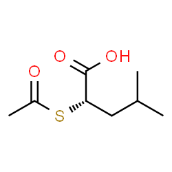 ChemSpider 2D Image | (2S)-2-(Acetylsulfanyl)-4-methylpentanoic acid | C8H14O3S