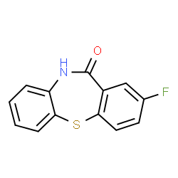 ChemSpider 2D Image | 2-Fluorodibenzo[b,f][1,4]thiazepin-11(10H)-one | C13H8FNOS