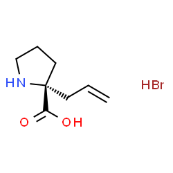 ChemSpider 2D Image | 2-Allyl-L-proline hydrobromide (1:1) | C8H14BrNO2