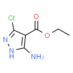 ChemSpider 2D Image | Ethyl 5-amino-3-chloro-1H-pyrazole-4-carboxylate | C6H8ClN3O2