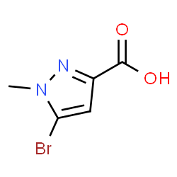 ChemSpider 2D Image | 5-Bromo-1-methyl-1H-pyrazole-3-carboxylic acid | C5H5BrN2O2
