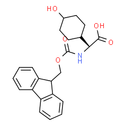 ChemSpider 2D Image | (2S)-{[(9H-Fluoren-9-ylmethoxy)carbonyl]amino}(4-hydroxycyclohexyl)acetic acid | C23H25NO5