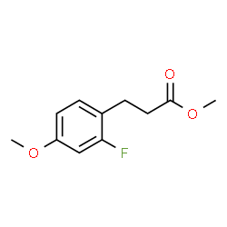 ChemSpider 2D Image | Methyl 3-(2-fluoro-4-methoxyphenyl)propanoate | C11H13FO3