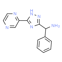 ChemSpider 2D Image | Phenyl(5-(pyrazin-2-yl)-1H-1,2,4-triazol-3-yl)methanamine | C13H12N6