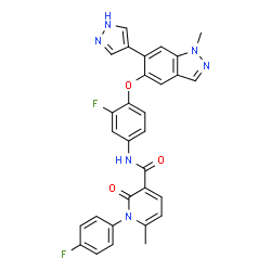 ChemSpider 2D Image | merestinib | C30H22F2N6O3