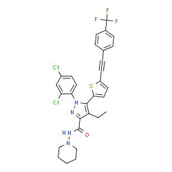 ChemSpider 2D Image | TM-38837 | C30H25Cl2F3N4OS