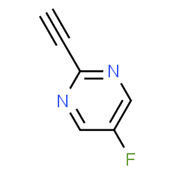 ChemSpider 2D Image | 2-Ethynyl-5-fluoropyrimidine | C6H3FN2