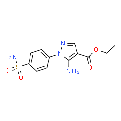 ChemSpider 2D Image | Ethyl 5-amino-1-(4-sulfamoylphenyl)pyrazole-4-carboxylate | C12H14N4O4S