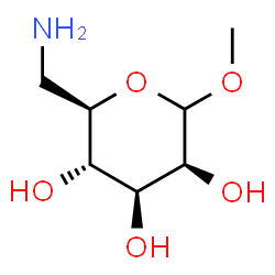 ChemSpider 2D Image | Methyl 6-amino-6-deoxy-D-mannopyranoside | C7H15NO5