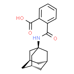 ChemSpider 2D Image | 2-[(3s,5s,7s)-Adamantan-1-ylcarbamoyl]benzoic acid | C18H21NO3