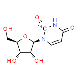 ChemSpider 2D Image | (2-~14~C)Uridine | C814CH12N2O6