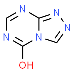 ChemSpider 2D Image | 1,2,4-Triazolo[4,3-a][1,3,5]triazin-5(1H)-one | C4H3N5O