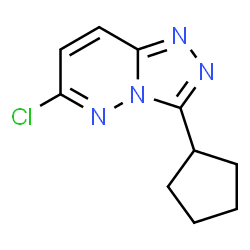 ChemSpider 2D Image | 6-Chloro-3-cyclopentyl[1,2,4]triazolo[4,3-b]pyridazine | C10H11ClN4