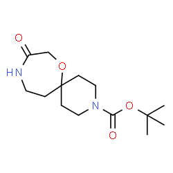 ChemSpider 2D Image | TERT-BUTYL 9-OXO-7-OXA-3,10-DIAZASPIRO[5.6]DODECANE-3-CARBOXYLATE | C14H24N2O4