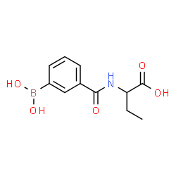 ChemSpider 2D Image | 2-{[3-(Dihydroxyboryl)benzoyl]amino}butanoic acid | C11H14BNO5