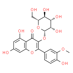 ChemSpider 2D Image | Isorhamnetin 3-O-galactoside | C22H22O12