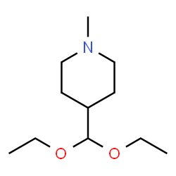 ChemSpider 2D Image | 4-(Diethoxymethyl)-1-methylpiperidine | C11H23NO2