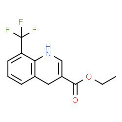 ChemSpider 2D Image | Ethyl 8-(trifluoromethyl)-1,4-dihydro-3-quinolinecarboxylate | C13H12F3NO2