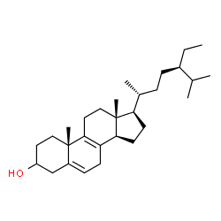ChemSpider 2D Image | Stigmasta-5,8-dien-3-ol | C29H48O