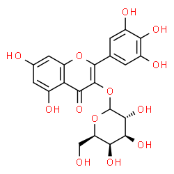 ChemSpider 2D Image | Myricetin 3-O-galactoside | C21H20O13