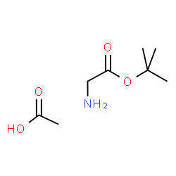 ChemSpider 2D Image | 2-Methyl-2-propanyl glycinate acetate (1:1) | C8H17NO4
